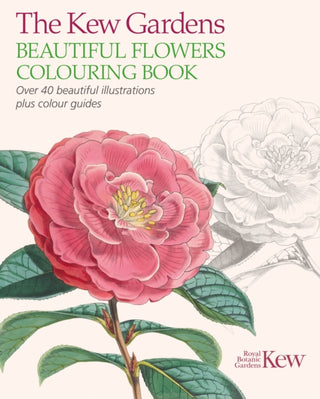 Cover image for 9781784283230 - The Kew Gardens Beautiful Flowers Colouring Book
