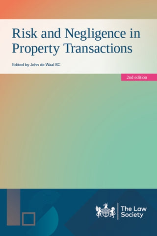 Cover image for 9781784462093 - Risk and Negligence in Property Transactions