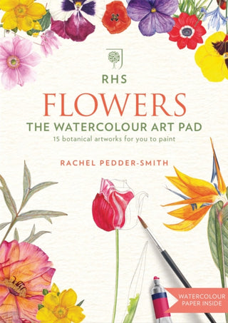 Supplemental image for 9781784723828 - RHS Flowers The Watercolour Art Pad