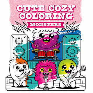 Supplemental image for 9781784947361 - Cute Cozy Coloring: Monsters