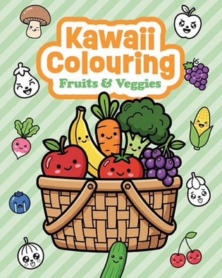 Cover image for 9781784947590 - Kawaii Colouring: Fruits & Veggies
