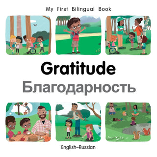 Cover image for 9781785089770 - My First Bilingual Book–Gratitude (English–Russian)