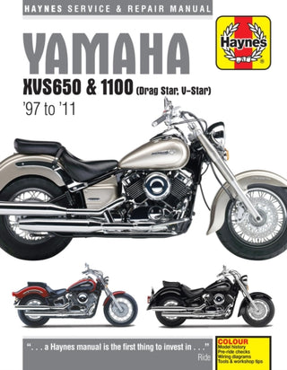 Cover image for 9781785212697 - Yamaha XVS650 & 1100 Drag Star/V-Star (97 - 11) Haynes Repair Manual