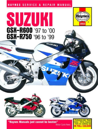 Cover image for 9781785213021 - Suzuki GSX-R600 & 750 (96 - 00) Haynes Repair Manual