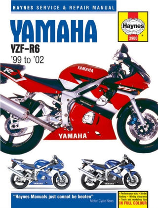 Cover image for 9781785213106 - Yamaha YZF-R6 (99 - 02) Haynes Repair Manual