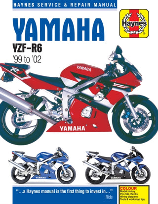 Cover image for 9781785213106 - Yamaha YZF-R6 (99 - 02) Haynes Repair Manual