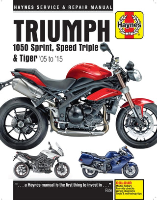 Cover image for 9781785213564 - Triumph 1050 Sprint, Speed Triple & Tiger (05 - 15)