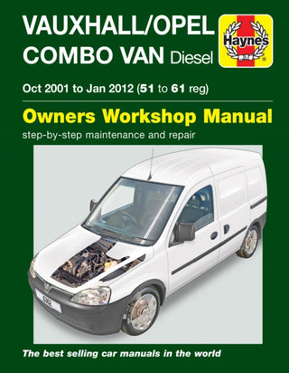 Cover image for 9781785213625 - Vauxhall/Opel Combo Diesel Van (Oct 2001 to Jan 2012) 51 to 61 Haynes Repair Manual
