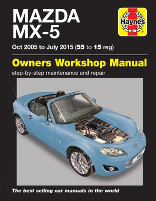 Supplemental image for 9781785213687 - Mazda MX-5 (Oct 05 - July 15) 55 to 15 Haynes Repair Manual