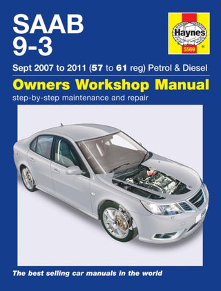 Cover image for 9781785213724 - SAAB 9-3 Petrol & Diesel (07 - 11) Haynes Repair Manual
