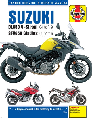Cover image for 9781785214363 - Suzuki DL650 V-Strom & SFV650 Gladius (04 - 19)