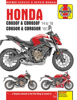 Cover image for 9781785214615 - Honda CB650F & CBR650F, CB650R & CBR650R (14 - 19)