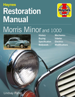 Cover image for 9781785218576 - Morris Minor and 1000 Restoration Manual