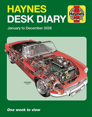 Supplemental image for 9781785219412 - Haynes 2026 Desk Diary