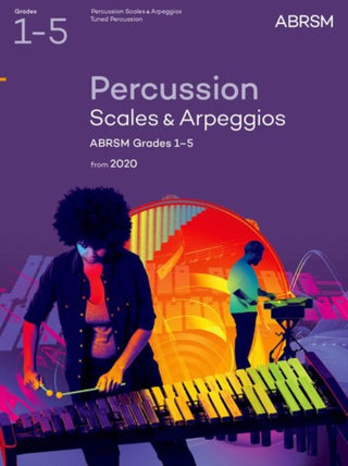 Cover image for 9781786013125 - Percussion Scales & Arpeggios, ABRSM Grades 1-5