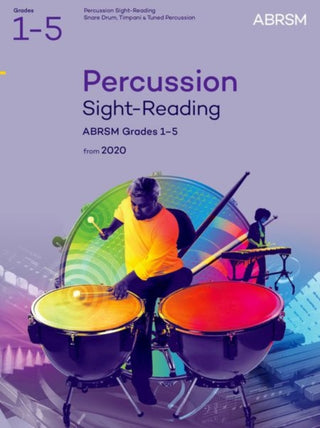 Cover image for 9781786013149 - Percussion Sight-Reading, ABRSM Grades 1-5
