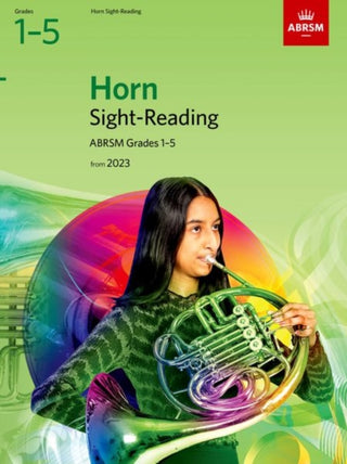 Cover image for 9781786015051 - Sight-Reading for Horn, ABRSM Grades 1-5, from 2023