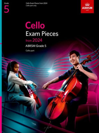 Cover image for 9781786015693 - Cello Exam Pieces from 2024, ABRSM Grade 5, Cello Part