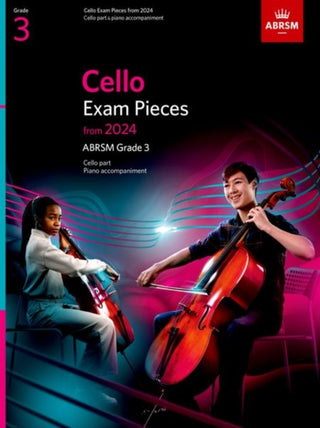 Cover image for 9781786015723 - Cello Exam Pieces from 2024, ABRSM Grade 3, Cello Part & Piano Accompaniment
