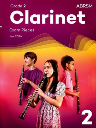 Cover image for 9781786016423 - Clarinet Exam Pieces from 2026, ABRSM Grade 2