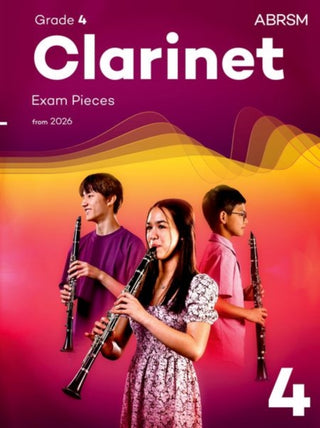 Cover image for 9781786016447 - Clarinet Exam Pieces from 2026, ABRSM Grade 4