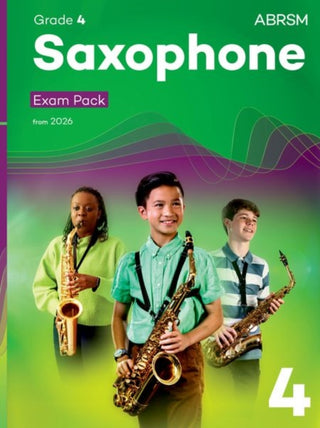 Cover image for 9781786016638 - Saxophone Exam Pack from 2026, ABRSM Grade 4