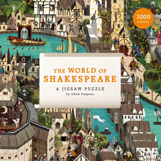 Cover image for 9781786274250 - The World of Shakespeare 1000 Piece Puzzle