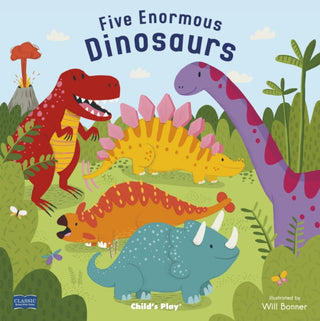Cover image for 9781786281777 - Five Enormous Dinosaurs