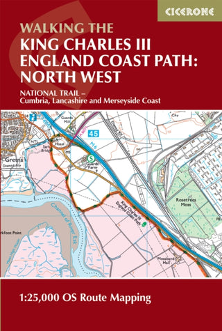 Cover image for 9781786310293 - Walking the King Charles III England Coast Path: North West - Cumbria Map Booklet