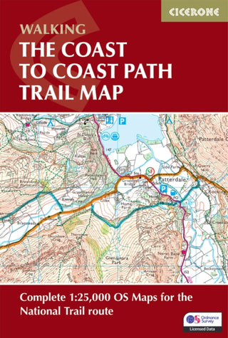 Cover image for 9781786312075 - Walking the Coast to Coast Path Trail Map