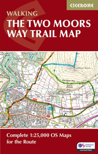 Cover image for 9781786313188 - The Two Moors Way Trail Map