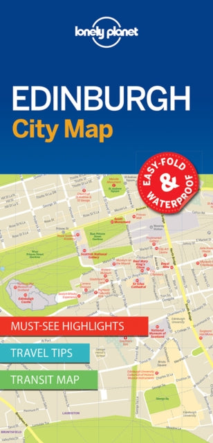 Cover image for 9781786575098 - Lonely Planet Edinburgh City Map