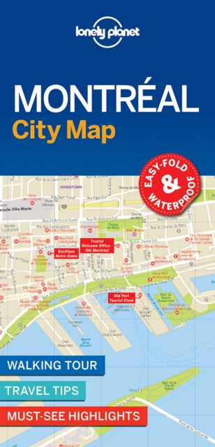 Cover image for 9781786576613 - Lonely Planet Montreal City Map