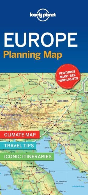 Cover image for 9781786579102 - Lonely Planet Europe Planning Map