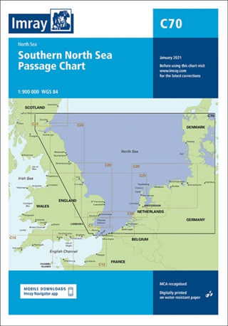 Supplemental image for 9781786792495 - C70 Southern North Sea Passage Chart