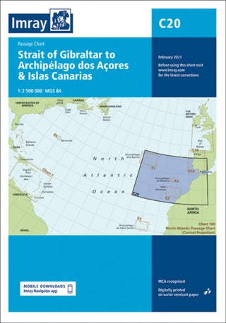 Cover image for 9781786792587 - C20 Strait of Gibraltar to Archipelago dos Acores & Islas Ca