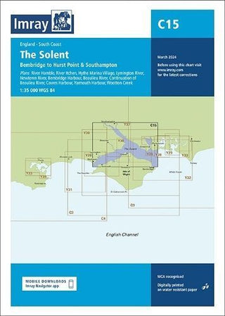 Cover image for 9781786795717 - Imray Chart C15 The Solent