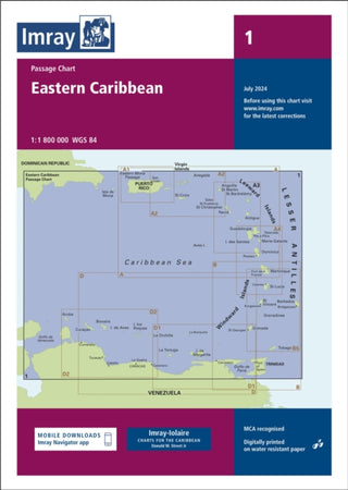 Cover image for 9781786796080 - Chart 1 Eastern Caribbean
