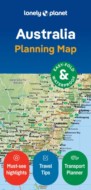 Cover image for 9781787015258 - Lonely Planet Australia Planning Map