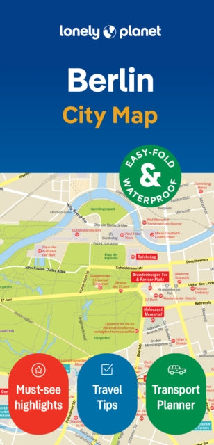 Cover image for 9781787015319 - Lonely Planet Berlin City Map