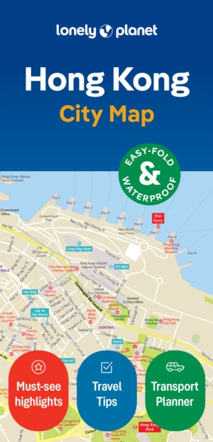 Cover image for 9781787015777 - Lonely Planet Hong Kong City Map