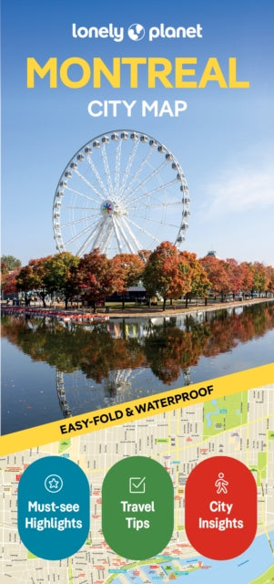 Cover image for 9781787015913 - Lonely Planet Montreal City Map