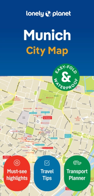 Cover image for 9781787015944 - Lonely Planet Munich City Map