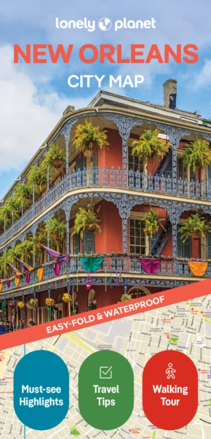 Cover image for 9781787015999 - Lonely Planet New Orleans City Map