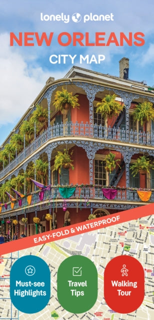 Cover image for 9781787015999 - Lonely Planet New Orleans City Map
