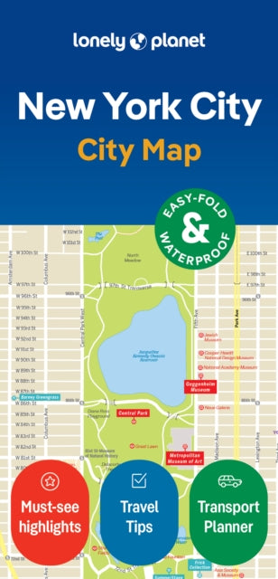 Cover image for 9781787016026 - Lonely Planet New York City Map