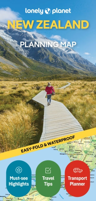 Supplemental image for 9781787016040 - Lonely Planet New Zealand Planning Map
