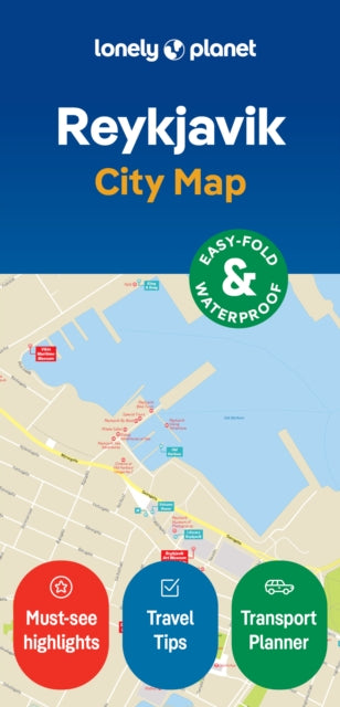 Cover image for 9781787016347 - Lonely Planet Reykjavik City Map