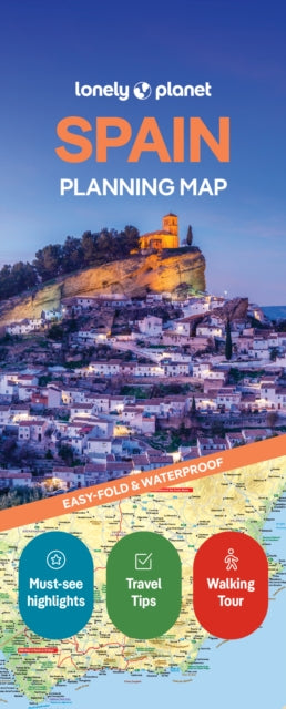 Cover image for 9781787016583 - Lonely Planet Spain Planning Map