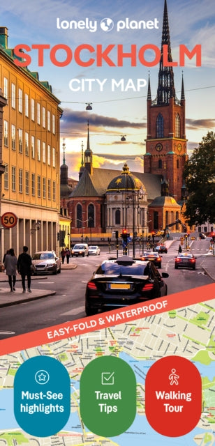 Cover image for 9781787016613 - Lonely Planet Stockholm City Map